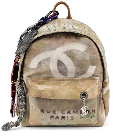 chanel backpack canvas graffiti|chanel graffiti etoile backpack.